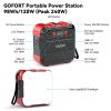 GOFORT 120W Portable Power Station 98Wh Solar Generator Peak 240W, 110V AC Outlet, Portable Power Bank with LED Light DC Port USB QC3.0 for Charging L