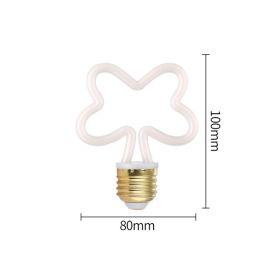 Led Bulb E27 Screw Port Retro Soft Filament Bulb Idea (Option: C-Clear Cover)