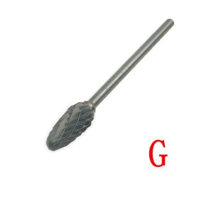 Factory Wholesale Cemented Carbide Rotary File Tungsten Steel Grinding Head Alloy Metal Wood Mold Engraving (Option: G-6x3mm)