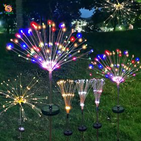 Firework Lights Christmas Outdoor Led Holiday Sky Starry Lights (Option: Blue-150cm-8Modes remote control)