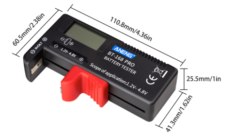 High-precision Digital Display Battery Measuring Instrument (Color: Black)