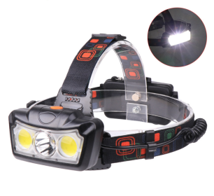 Cross-border New XML T6 COB LED Glare 3 Lamp Headlight (Option: Individual headlights)