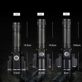 Multifunctional glare flashlight (Option: E38 T6)