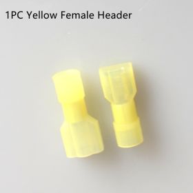 Insulation Joint Wire Connector Wiring Terminal Male And Female Plug (Option: 1PC Yellow Female Header)