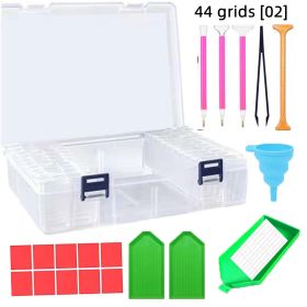 44 Grid Bead Box Spot Drill Package Tool Set (Option: Storage Box 44Grid 02Set)