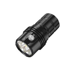 The flashlight with strong light highlights 25,000 (Color: Black)