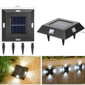 Solar Small Night Outdoor Garden Wall Light Decorative Courtyard (Option: Plastic-White light)