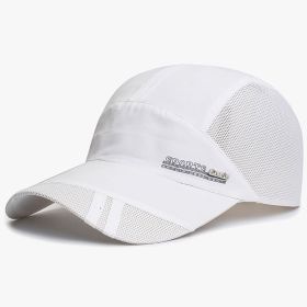 Breathable Sun Protection Baseball Cap for Men's Outdoor Fishing - Spring/Summer (Color: White, size: Adjustable (56-60cm))