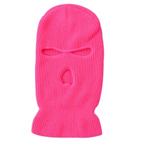 Army Tactical Mask 3 Hole Full Face Mask Ski Mask Winter Cap Balaclava Motorbike Motorcycle Helmet Full Helmet (Color: rose Balaclava)