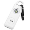 Rechargeable Personal Safety Alarm Portable 130dB Self-defense Siren with Strobe Light LED Light Carabiner