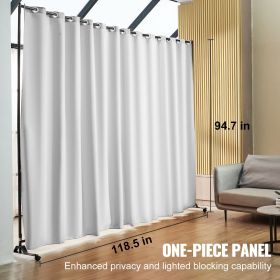 VEVOR Room Divider, Room Dividers and Folding Privacy Screens, Fabric Partition Room Dividers for Office, Bedroom, Dining Room, Study, Freestanding (Color: gray, size: 96 √ó 120 Inches)