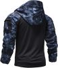 Men's Camouflage Army Tactical T-Shirts Military Shirts Long Sleeve Outdoor T-Shirts Athletic Hoodies