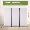 VEVOR Room Divider, Room Dividers and Folding Privacy Screens, Fabric Partition Room Dividers for Office, Bedroom, Dining Room, Study, Freestanding